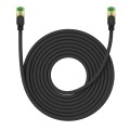 Baseus PCWL-A107 High Speed CAT8 40Gigabit Ethernet Braided Cable, Length:10m(Black)