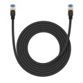 Baseus PCWL-A106 High Speed CAT7 10Gigabit Ethernet Braided Cable, Length:3m(Black)
