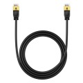 Baseus PCWL-A105 High Speed CAT7 10Gigabit Ethernet Slender Cable, Length:1.5m(Black)