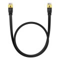 Baseus PCWL-A104 High Speed CAT7 10Gigabit Ethernet Flat Cable, Length:1.5m(Black)