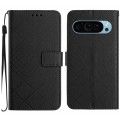 For Google Pixel 9 Pro Rhombic Grid Texture Leather Phone Case(Black)