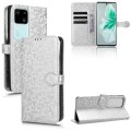 For vivo S18 5G / V30 5G Honeycomb Dot Texture Leather Phone Case(Silver)