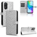 For vivo Y03 4G Honeycomb Dot Texture Leather Phone Case(Silver)