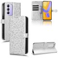 For vivo Y200E Global Honeycomb Dot Texture Leather Phone Case(Silver)