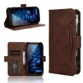 For Kyocera DuraForce EX KC-S703 Skin Feel Calf Texture Card Slots Leather Phone Case(Brown)