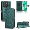 For Honor X8b Honeycomb Dot Texture Leather Phone Case(Green)