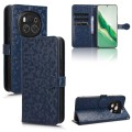 For Honor Magic6 Honeycomb Dot Texture Leather Phone Case(Blue)