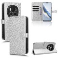 For Honor Magic6 Pro Honeycomb Dot Texture Leather Phone Case(Silver)