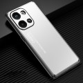For Xiaomi Redmi Note 13 Pro 5G Frosted Metal Phone Case(Silver)