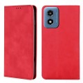 For Motorola Moto G Play 4G 2024 Skin Feel Magnetic Leather Phone Case(Red)
