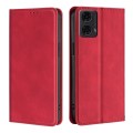 For Motorola Moto G24 4G Skin Feel Magnetic Leather Phone Case(Red)