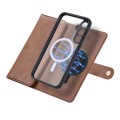 For Samsung Galaxy S23 FE 5G ViLi GV Series MagSafe Magnetic Zipper Leather Phone Case(Brown)
