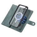 For Samsung Galaxy S23 FE 5G ViLi GV Series MagSafe Magnetic Zipper Leather Phone Case(Green)