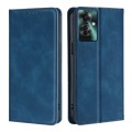 For OPPO Reno11 F 5G Skin Feel Magnetic Leather Phone Case(Blue)