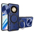 For Honor X9b CD Texture Sliding Camshield Magnetic Holder Phone Case(Blue)