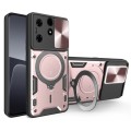 For Tecno Spark 10 Pro 4G CD Texture Sliding Camshield Magnetic Holder Phone Case(Pink)