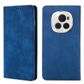For Honor Magic6 Pro Skin Feel Magnetic Leather Phone Case(Blue)