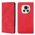 For Honor Magic6 Skin Feel Magnetic Leather Phone Case(Red)