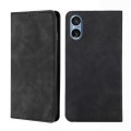 For Sony Xperia 5 V Skin Feel Magnetic Leather Phone Case(Black)