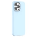For iPhone 15 Pro Max Mutural Yuemu Series Liquid Silicone Phone Case(Light Blue)