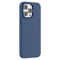 For iPhone 15 Pro Max Mutural Yuemu Series Liquid Silicone Phone Case(Dark Blue)