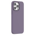 For iPhone 15 Pro Mutural Yuemu Series Liquid Silicone Phone Case(Purple)