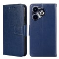 For Infinix Hot 40i Crystal Texture Leather Phone Case(Royal Blue)