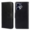 For Infinix Hot 40i Crystal Texture Leather Phone Case(Black)
