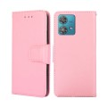 For Motorola Edge 40 Neo 5G Crystal Texture Leather Phone Case(Pink)