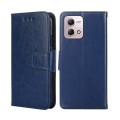 For Motorola Moto G Stylus 2023 4G Crystal Texture Leather Phone Case(Royal Blue)