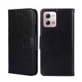 For Motorola Moto G Stylus 2023 4G Crystal Texture Leather Phone Case(Black)