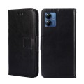 For Motorola Moto G14 Crystal Texture Leather Phone Case(Black)