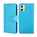 For Motorola Moto G54 5G EU Version Crystal Texture Leather Phone Case(Sky Blue)