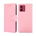 For Motorola Moto G84 5G Crystal Texture Leather Phone Case(Pink)