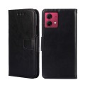 For Motorola Moto G84 5G Crystal Texture Leather Phone Case(Black)