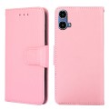 For Motorola Moto G34 5G Crystal Texture Leather Phone Case(Pink)
