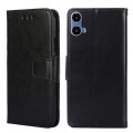 For Motorola Moto G34 5G Crystal Texture Leather Phone Case(Black)