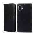 For Nothing Phone 2 Crystal Texture Leather Phone Case(Black)