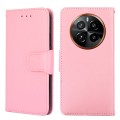For Realme GT5 Pro 5G Crystal Texture Leather Phone Case(Pink)