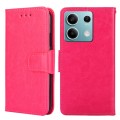 For Xiaomi Redmi Note 13 4G Crystal Texture Leather Phone Case(Rose Red)