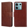 For Xiaomi Redmi Note 13 4G Crystal Texture Leather Phone Case(Brown)