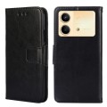 For Xiaomi Redmi Note 13R Pro 5G Crystal Texture Leather Phone Case(Black)