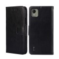 For Nokia C110 4G Crystal Texture Leather Phone Case(Black)