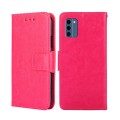 For Nokia C300 4G US Version Crystal Texture Leather Phone Case(Rose Red)