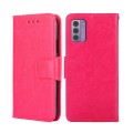 For Nokia G42 5G Crystal Texture Leather Phone Case(Rose Red)