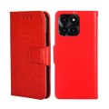 For Honor X6A 4G Crystal Texture Leather Phone Case(Red)