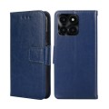 For Honor X6A 4G Crystal Texture Leather Phone Case(Royal Blue)