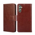 For Samsung Galaxy M34 5G / F34 5G Crystal Texture Leather Phone Case(Brown)