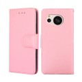 For Sharp Aquos Sense 8 Crystal Texture Leather Phone Case(Pink)