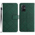 For Xiaomi Poco M5 / M4 5G Rhombic Grid Texture Leather Phone Case(Green)